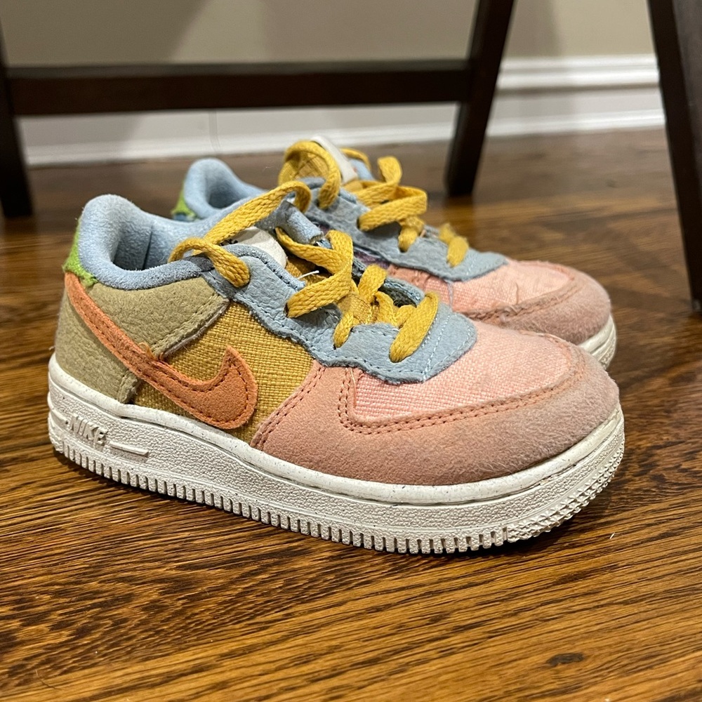 Nike Air Force 1 Lv8 Sun Club Toddler Girls Size 8 Color Block Shoes